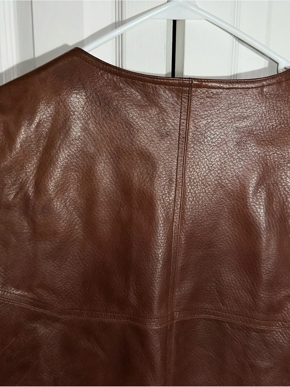 Orvis Mens Leather Vest Size XL Brown Western Field Utility Hunting Pockets AA24